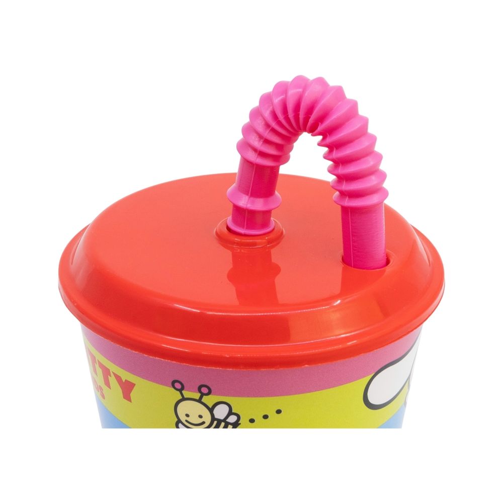 Pahar cu pai, Stor, Hello Kitty and Friends, 430 ml