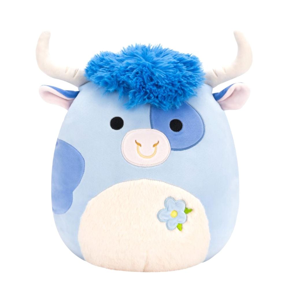Jucarie de plus, Squishmallows, Vacuta Bermayeh, 19 cm