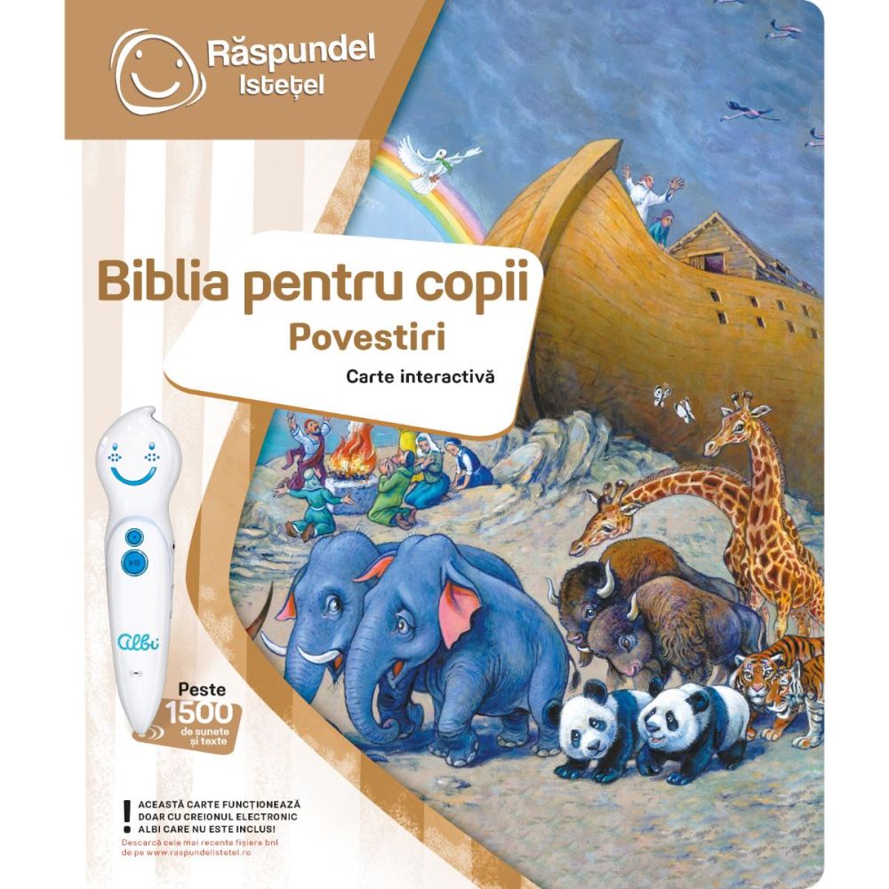 Carte interactiva, Raspundel Istetel, Biblia pentru copii, Povestiri