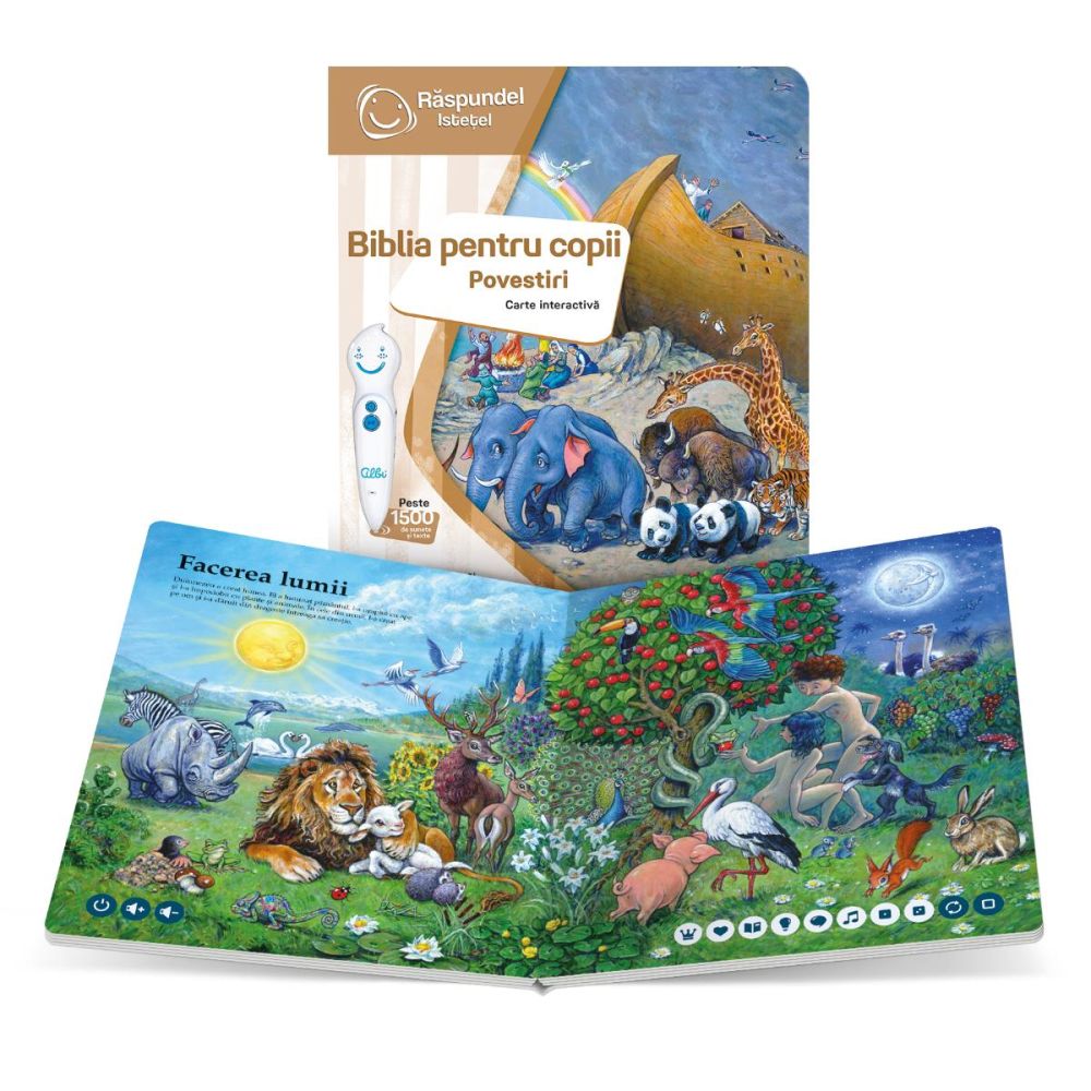 Carte interactiva, Raspundel Istetel, Biblia pentru copii, Povestiri