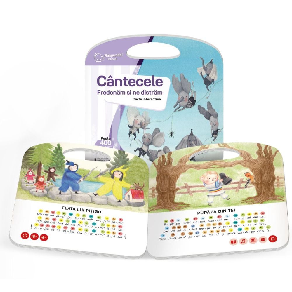 Carte interactiva, Raspundel Istetel, Cantecele, Fredonam si ne distram