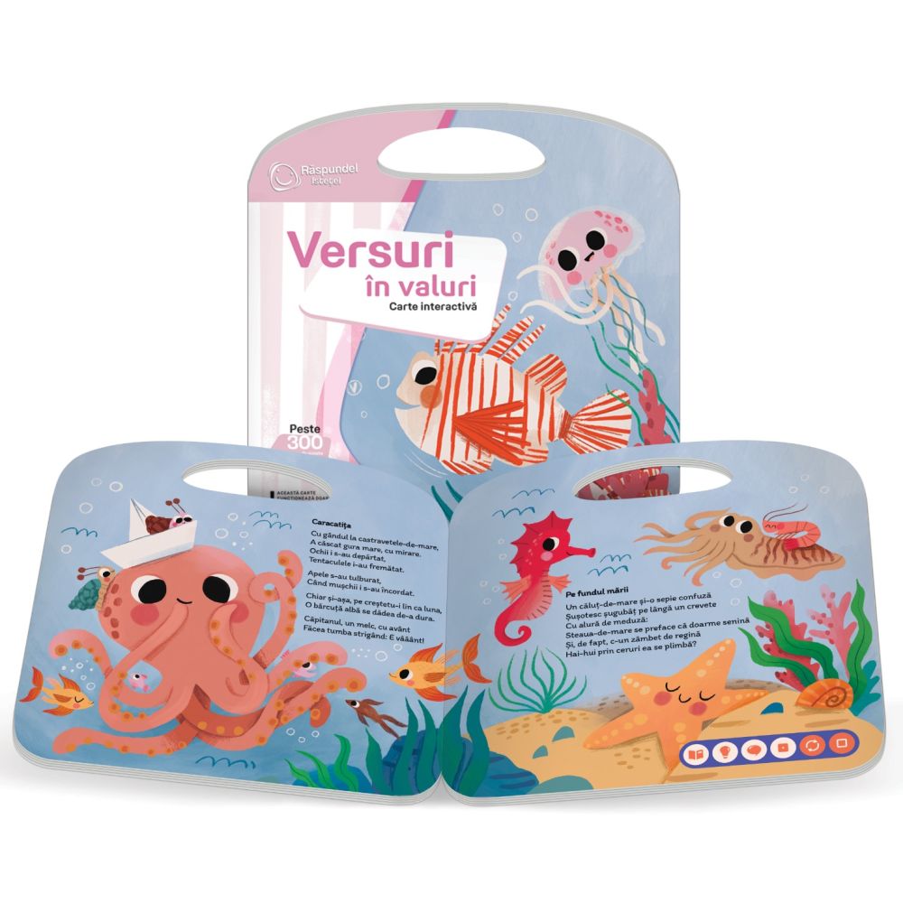 Carte interactiva, Raspundel Istetel, Versuri in valuri