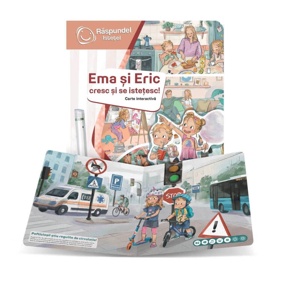 Carte interactiva, Raspundel Istetel, Ema si Eric cresc si se istetesc