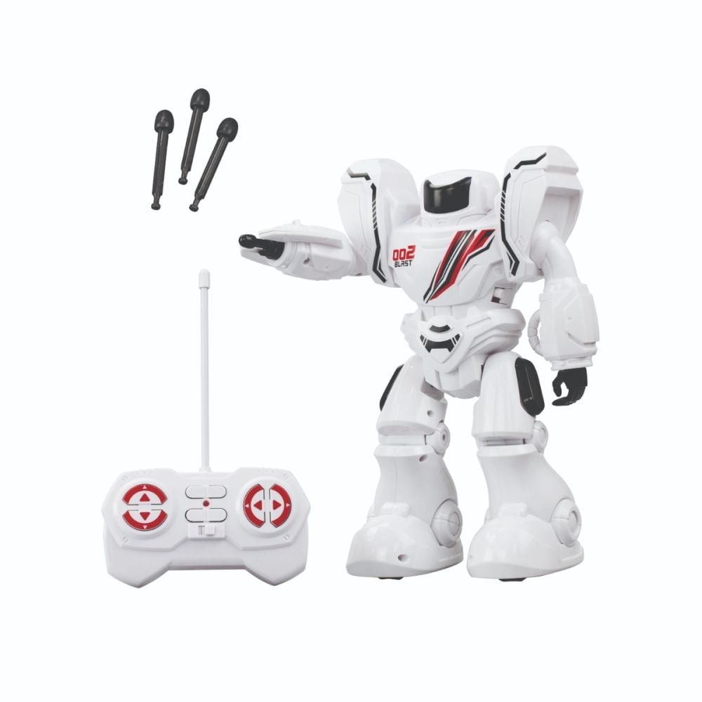 Robot cu telecomanda, Silverlit, Ycoo, Robo Blast One, Alb