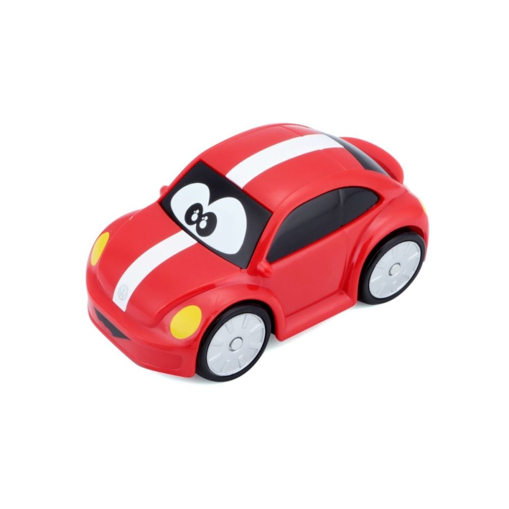 Set de joaca masinuta si garaj de tuning, Bburago, Volkswagen New Beetle