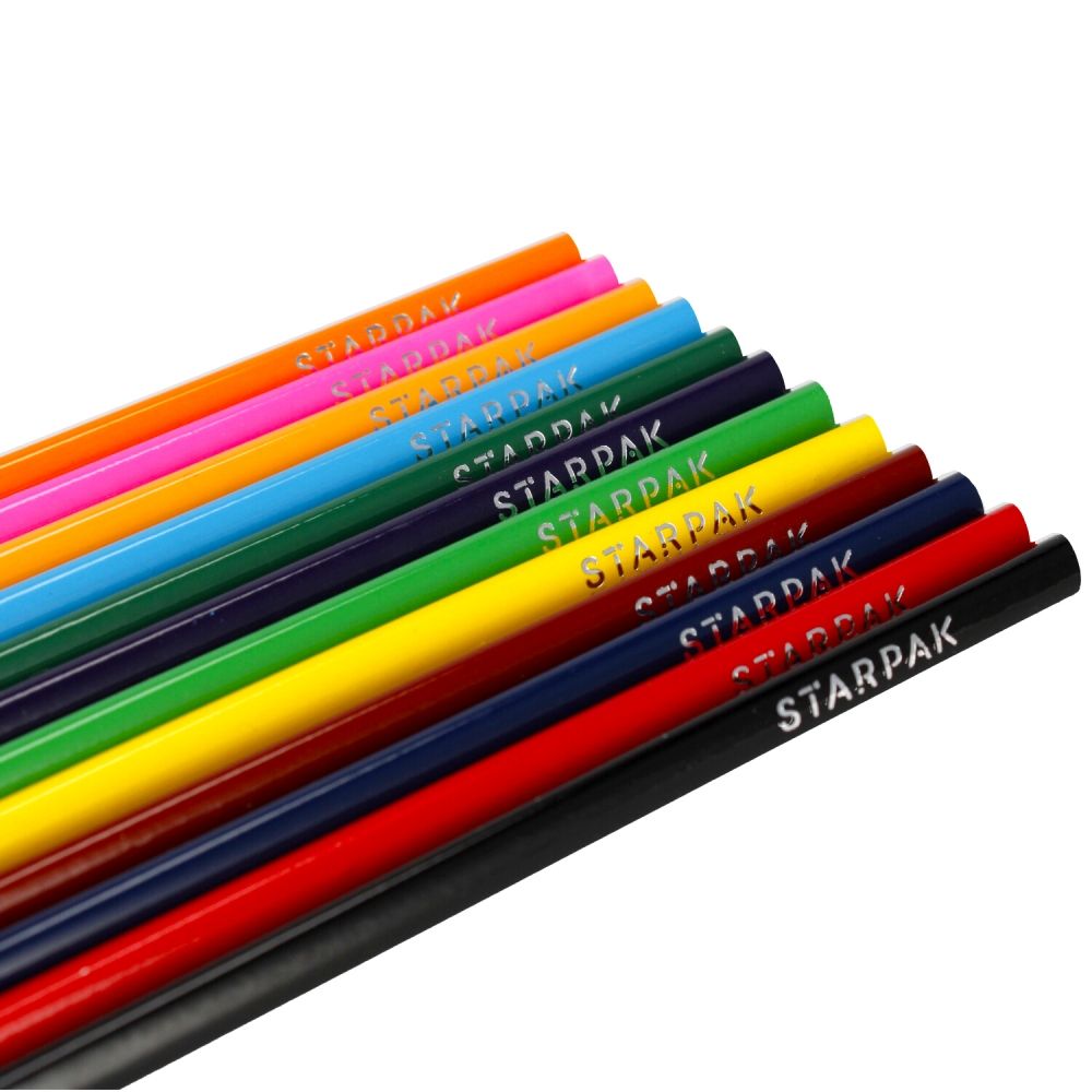 Creioane colorate, Starpak, Hot Wheels, 12 buc