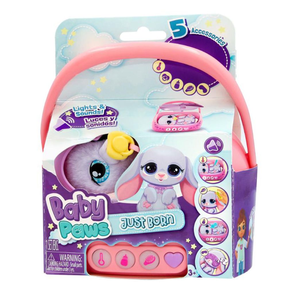 Jucarie de plus interactiva, Baby Paws, Just Born