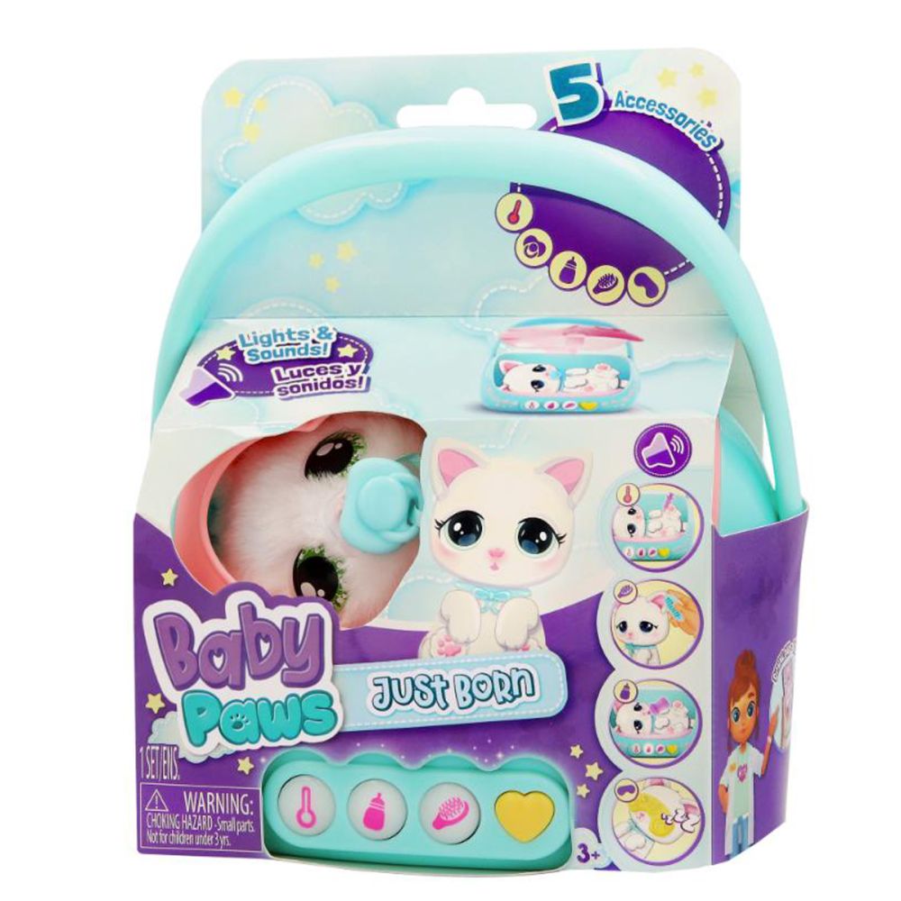 Jucarie de plus interactiva, Baby Paws, Just Born