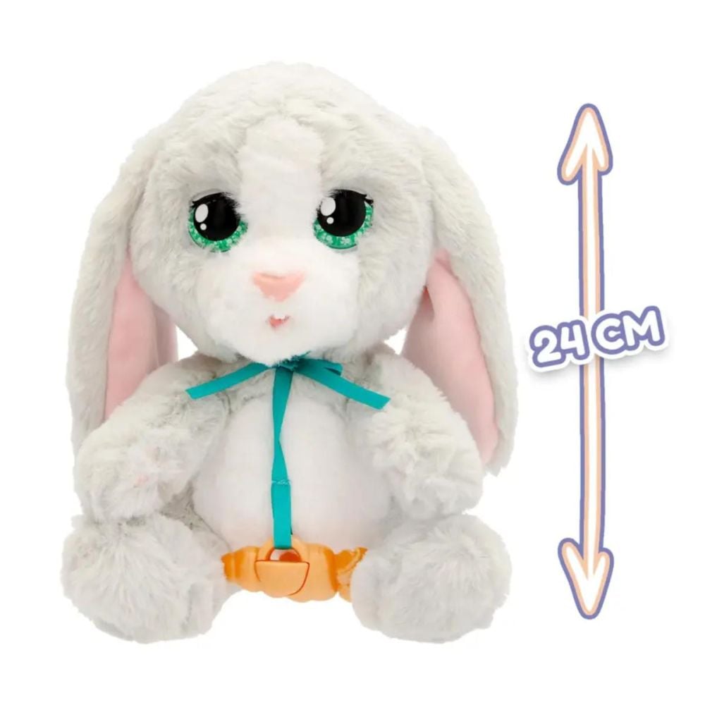 Jucarie de plus interactiva, Baby Paws, Iepuras, 24 cm