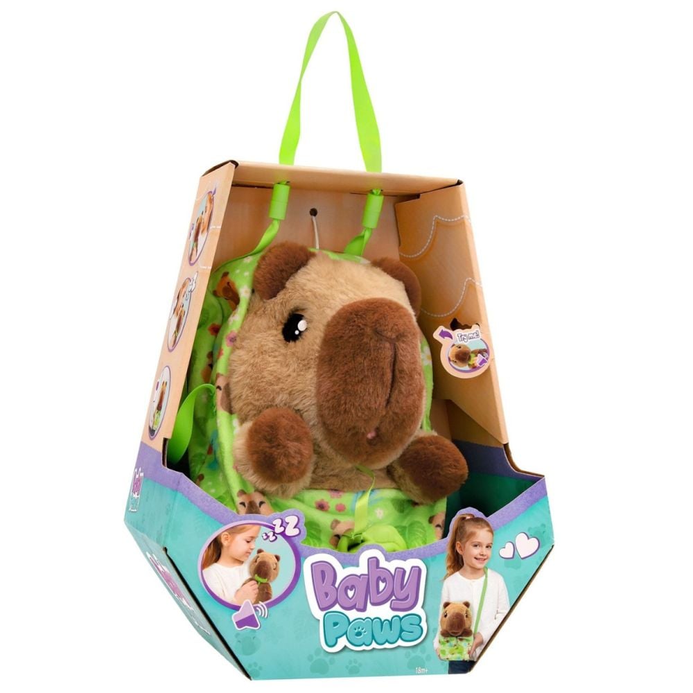 Jucarie de plus interactiva, Baby Paws, Capybara