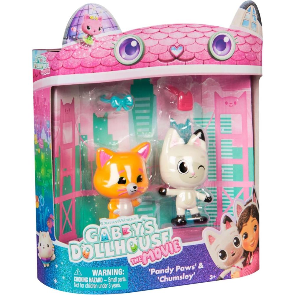 Set 2 figurine, Gabbys Dollhouse, Pandy Paws si Chumsley, 6074578