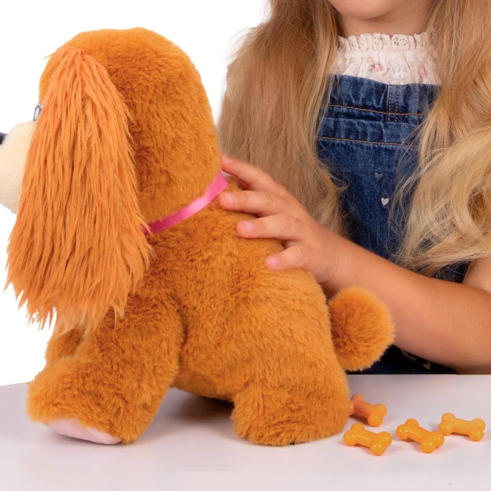 Jucarie de plus interactiva, Baby Paws, Eat & Go, Puppy, 25 sunete