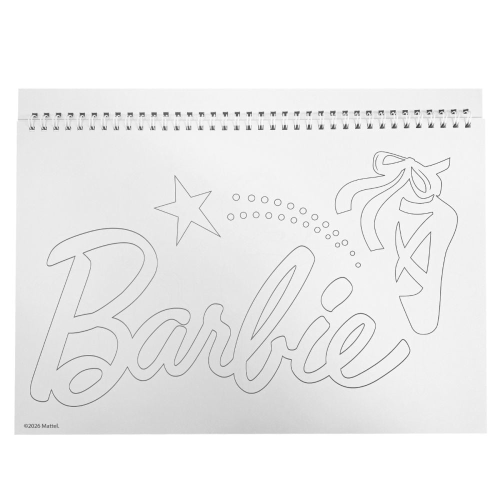 Bloc de desen si stickere, Barbie, Ballet, 40 file