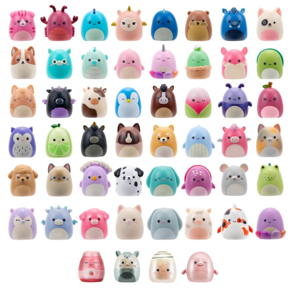 Set 2 figurine surpriza, Squishmallows, Squish a longs, S1