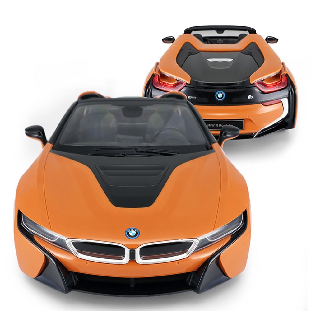 Masina cu telecomanda, Rastar, BMW I8 Roadster, 1:12, Portocaliu