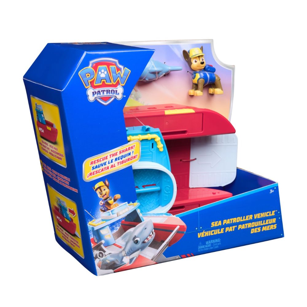 Set de joaca vehicul si figurina, Paw Patrol, Sea Patroller, 6074778