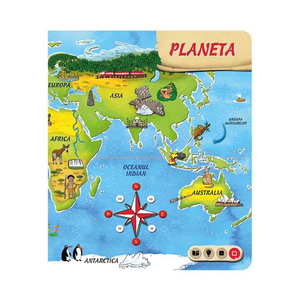 Carte interactiva, Raspundel Istetel, Atlasul Lumii