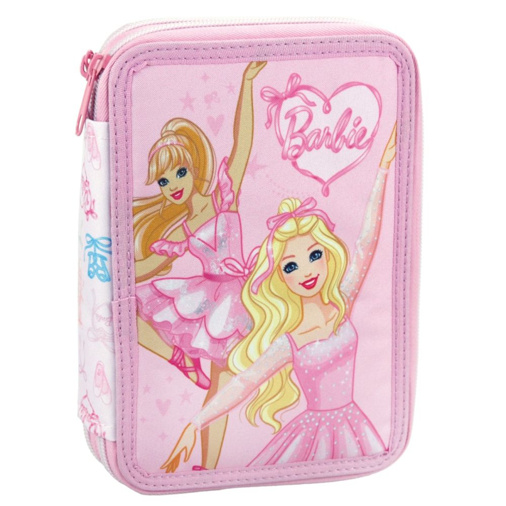 Penar echipat cu 2 compartimente, Barbie, Ballet