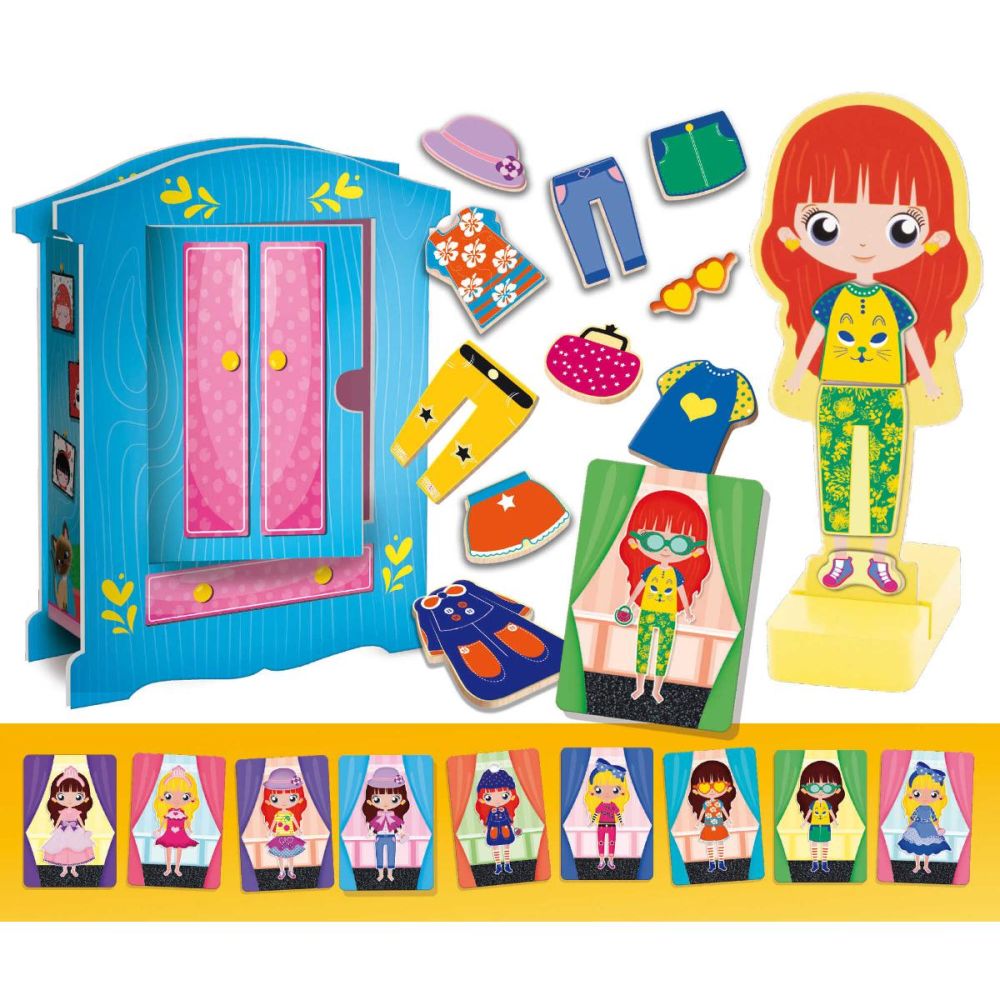 Joc magnetic, Lisciani Montessori, Papusa fashion