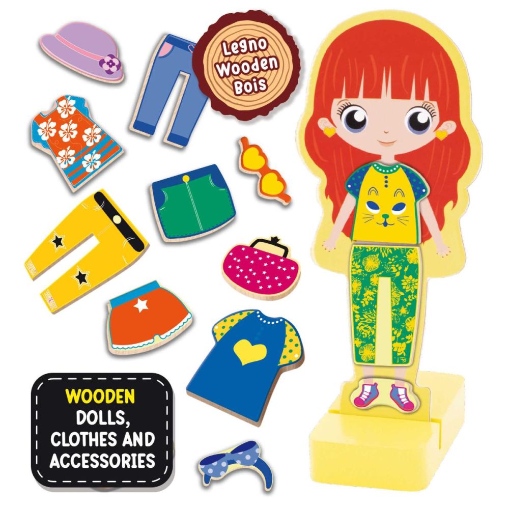 Joc magnetic, Lisciani Montessori, Papusa fashion