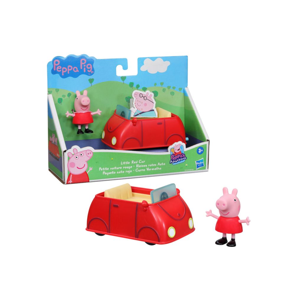 Set figurina si masinuta, Peppa Pig, Little Red Car, F2212