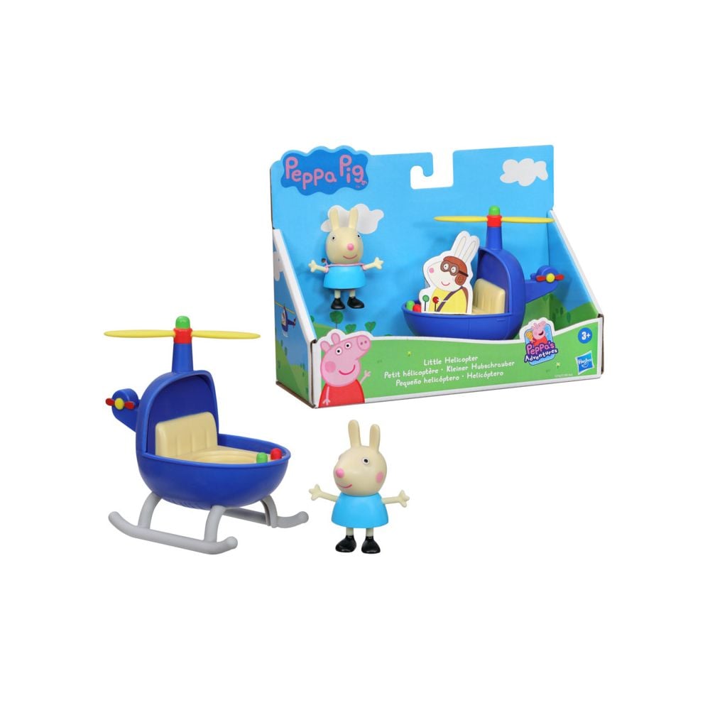 Set figurina si elicopter, Peppa Pig, Little Helicopter, F2742