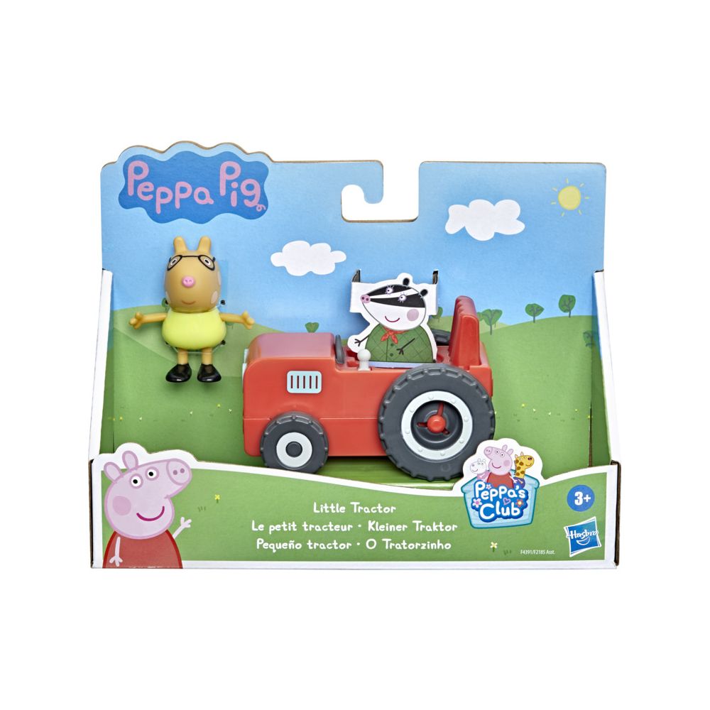 Set figurina si mini vehicul, Peppa Pig, Little Tractor, F4391
