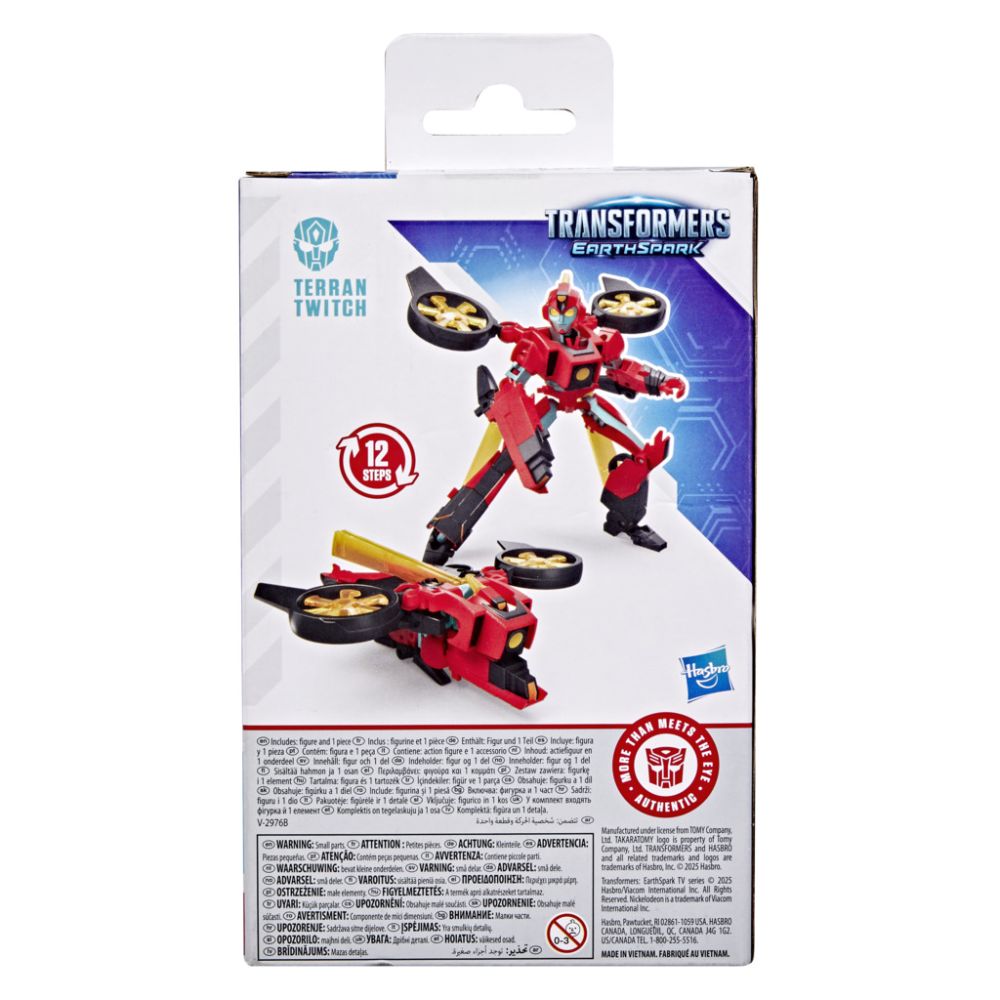 Figurina transformabila EarthSpark, Transformers, Terran Twitch, F6734
