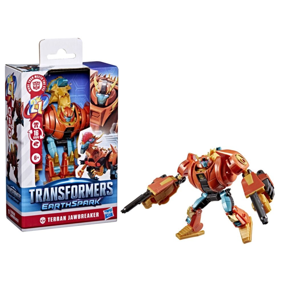 Figurina transformabila EarthSpark, Transformers, Terran Jawbreaker, F8671