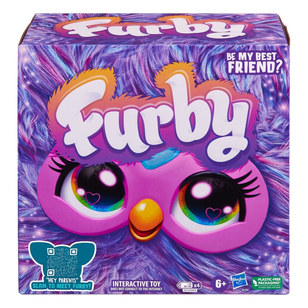 Jucarie de plus interactiva, Furby, Purple, 15 cm