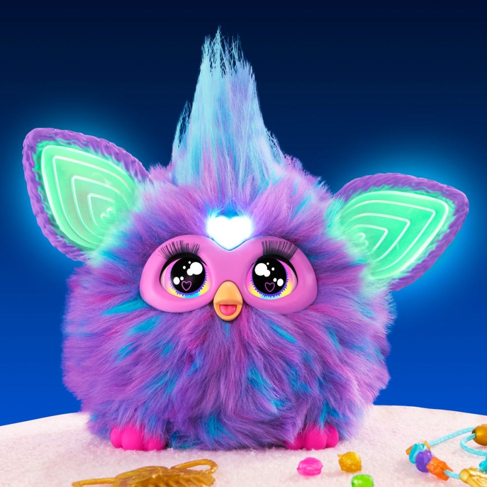 Jucarie de plus interactiva, Furby, Purple, 15 cm | Noriel