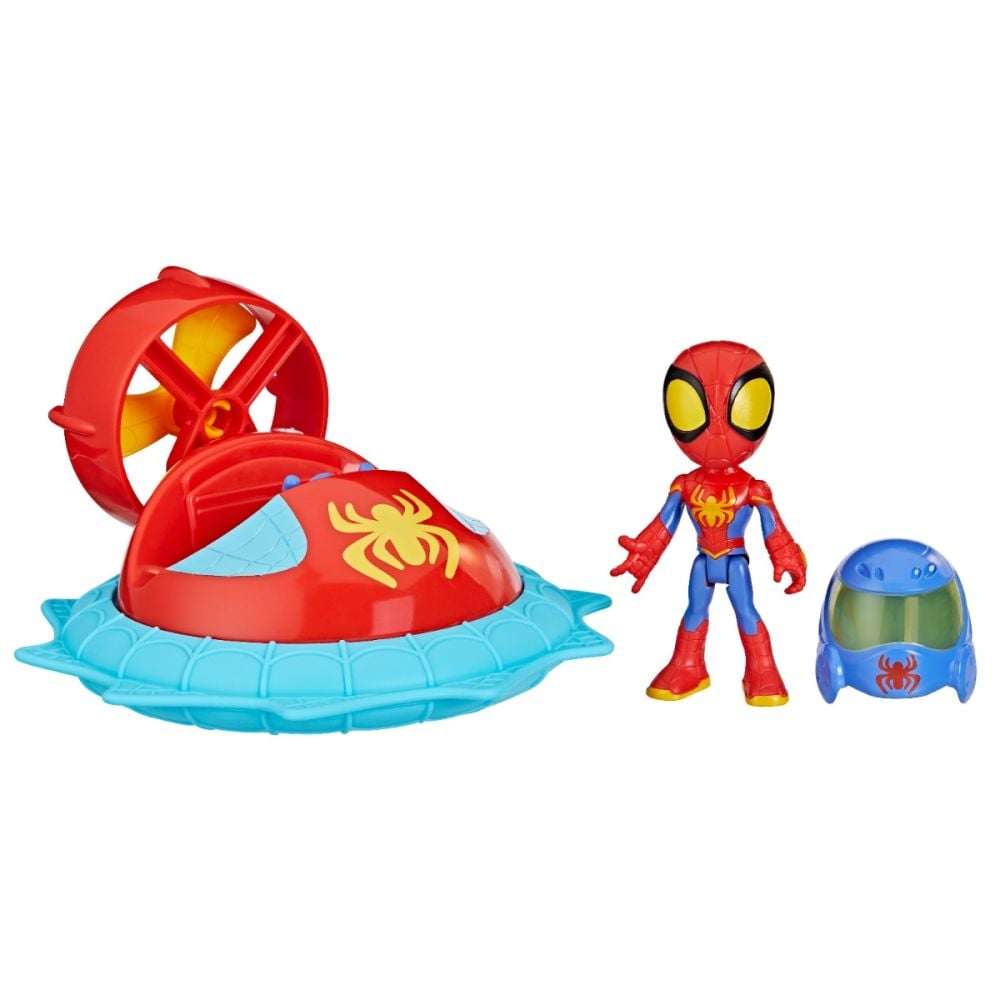 Set figurina cu vehicul, Spidey cu Hover Spinner, F72525