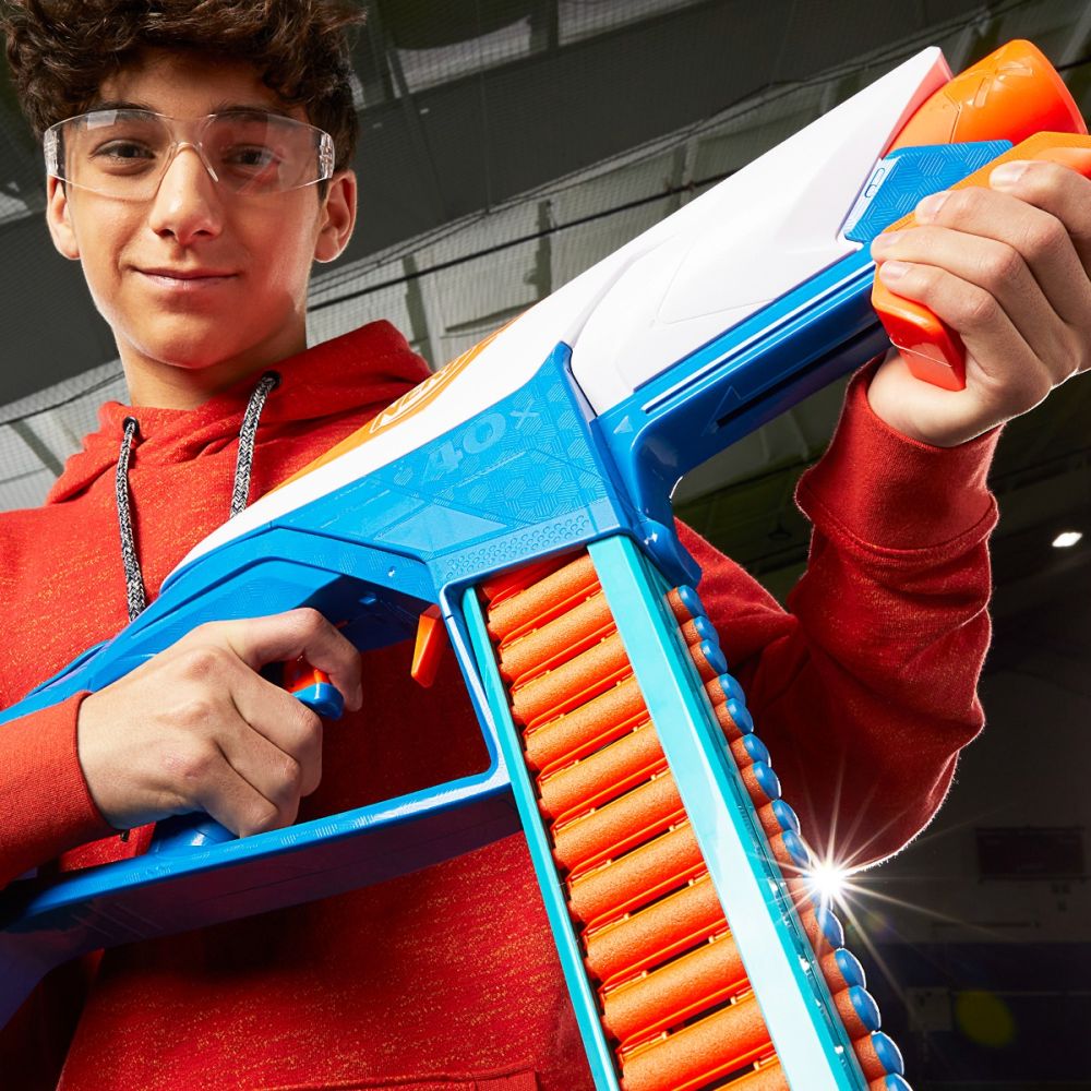 Blaster cu 80 sageti din spuma, Nerf, N1 Series, Infinite