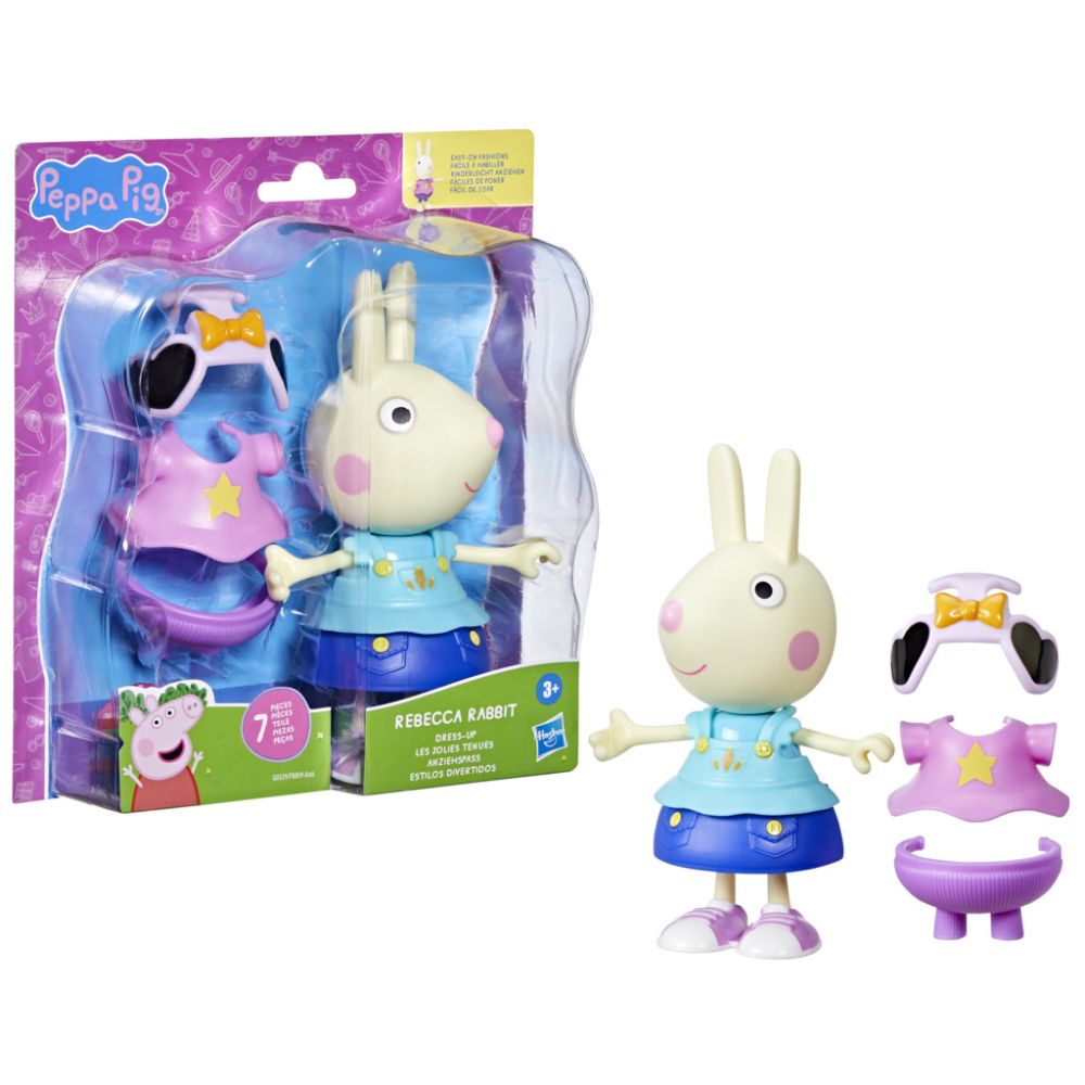 Set figurina cu accesorii fashion, Peppa Pig, Rebecca Rabbit, G0329
