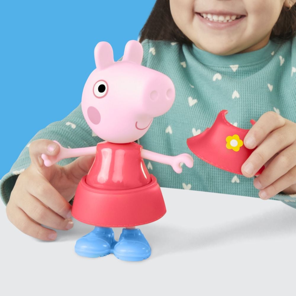 Set figurina cu accesorii fashion, Peppa Pig, Rainy Day Dress-Up, G1757