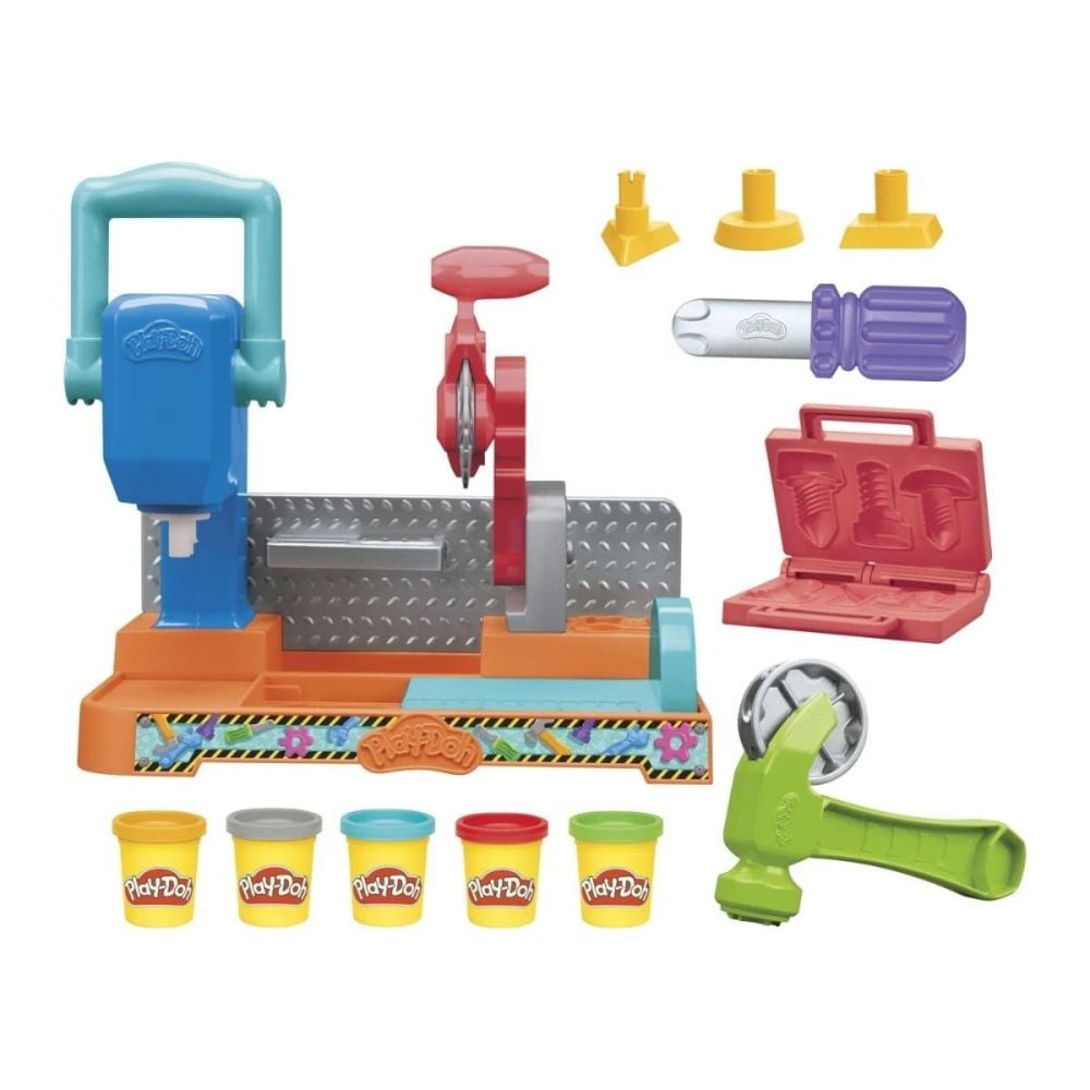 Set de joaca, Play-Doh, Banc de lucru cu scule, F9141