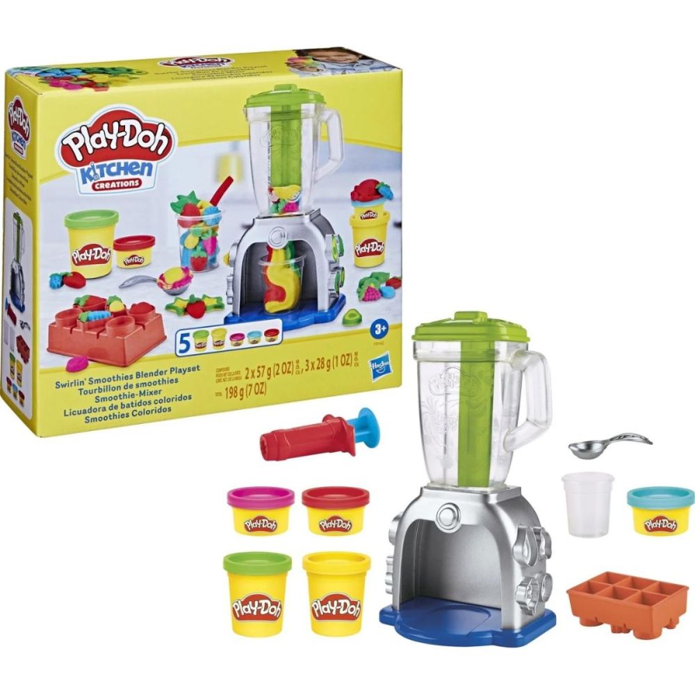 Set blender cu accesorii, Play-Doh, Swirlin Smoothies, F9142