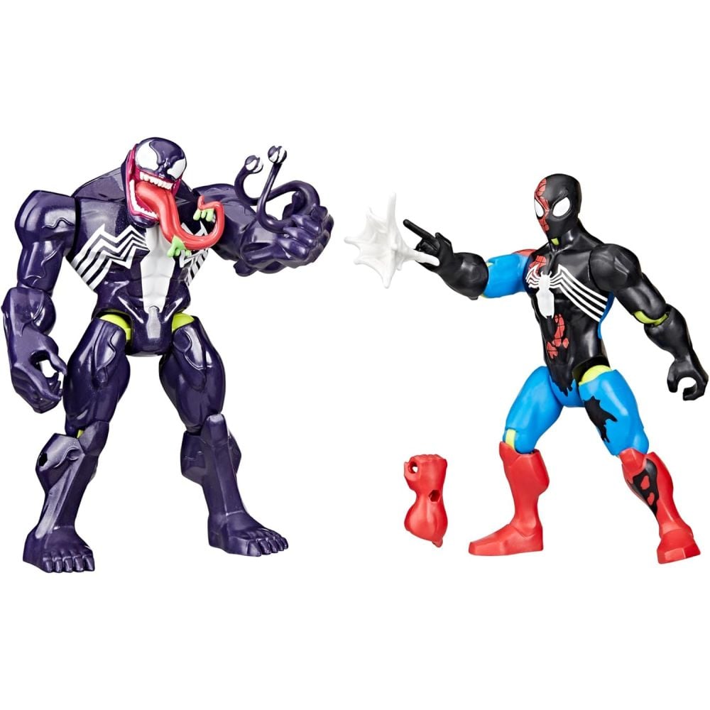 Set 2 figurine, Marvel, Mixmashers, Venom Vs Venomized Spiderman, F9194