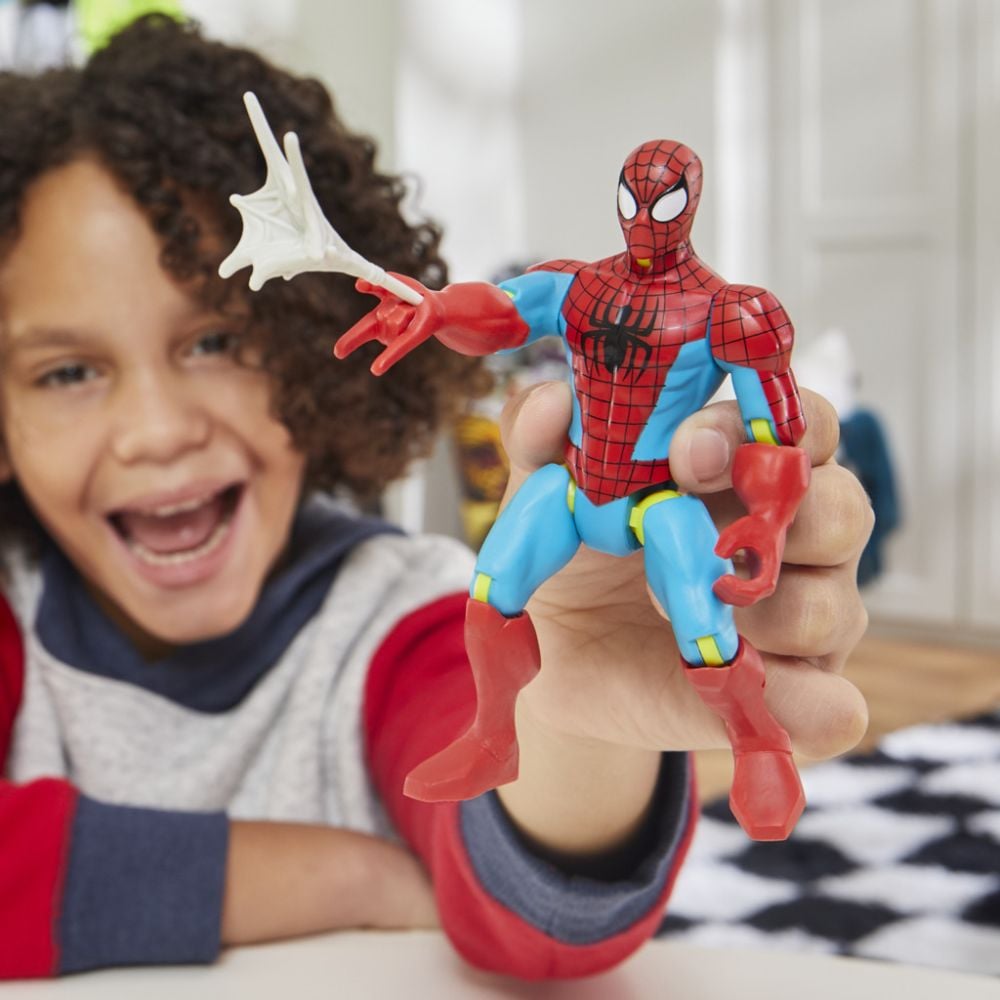 Figurina cu accesorii, Marvel Spiderman, Mixmashers, Spider-Man, F9213