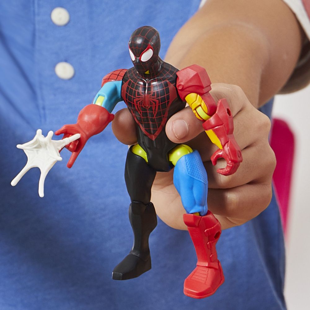 Figurina cu accesorii, Marvel Spiderman, Mixmashers, Miles Morales, F9214