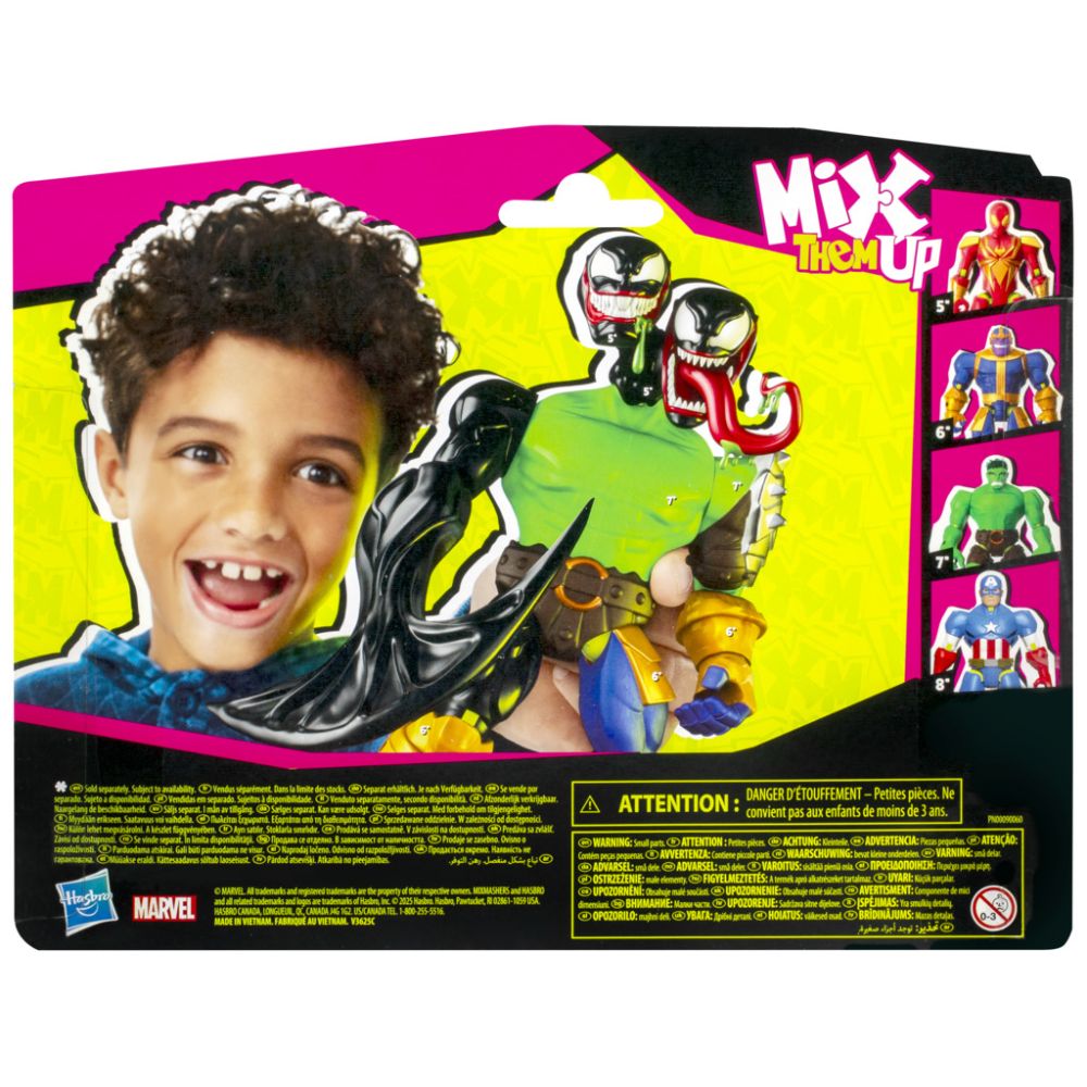 Figurina cu accesorii, Marvel Spiderman, Mixmashers, Venom, F9216