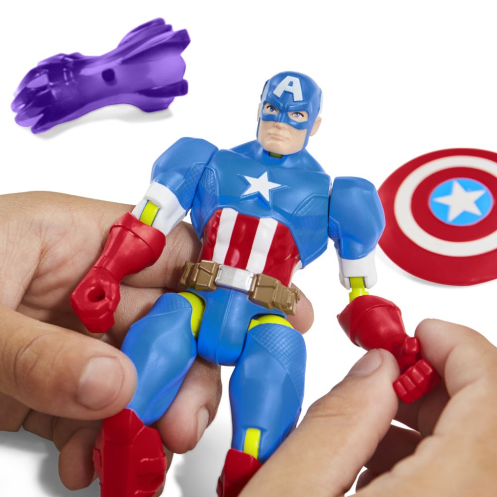Figurina articulata, Marvel Avengers, Mixmashers, Captain America, F9267