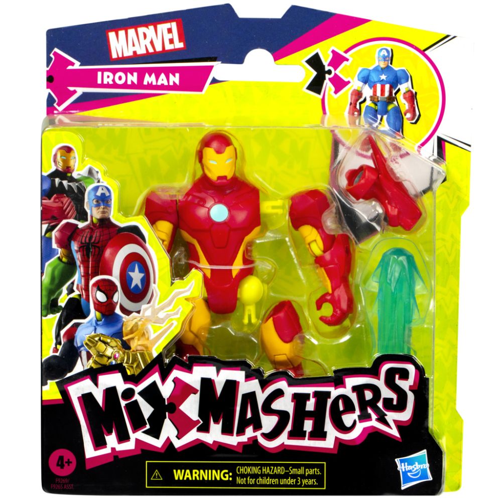 Figurina articulata, Marvel Avengers, Mixmashers, Iron Man, F9269
