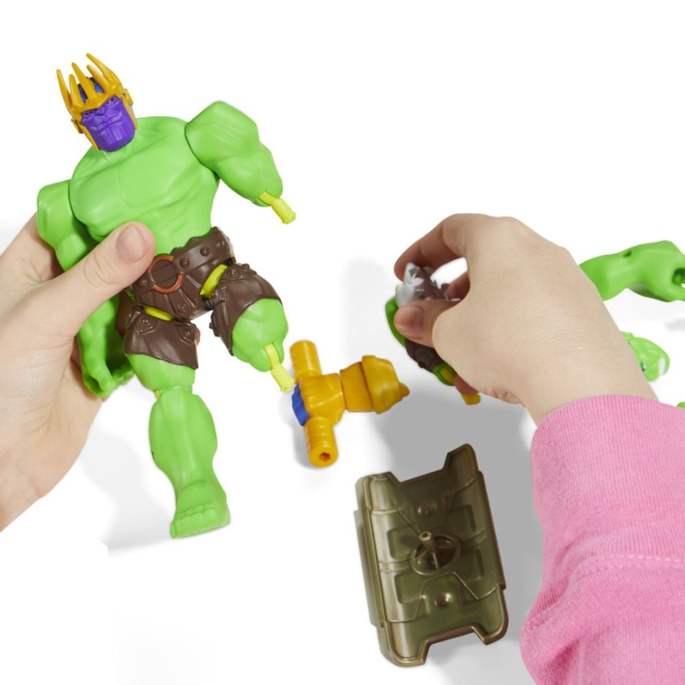MARVEL、HULK Figurina articulata cu accesorii, Marvel Avengers, Mixmashers