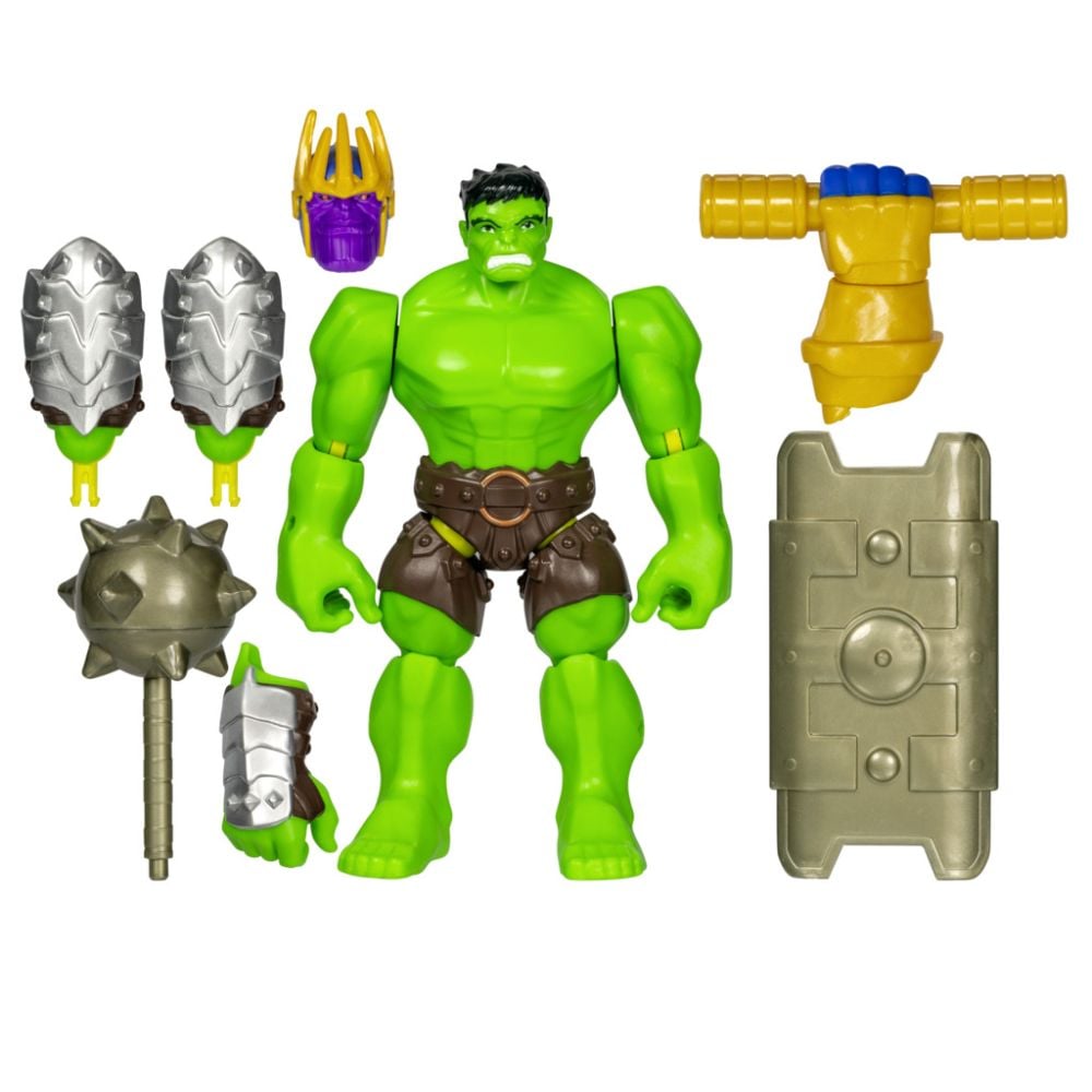 MARVEL、HULK Figurina articulata cu accesorii, Marvel Avengers, Mixmashers