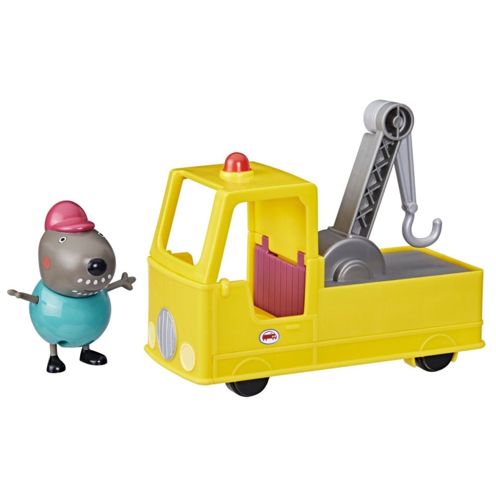 Set figurina si camion cu macara, Peppa Pig, Granddad Dog, F9519