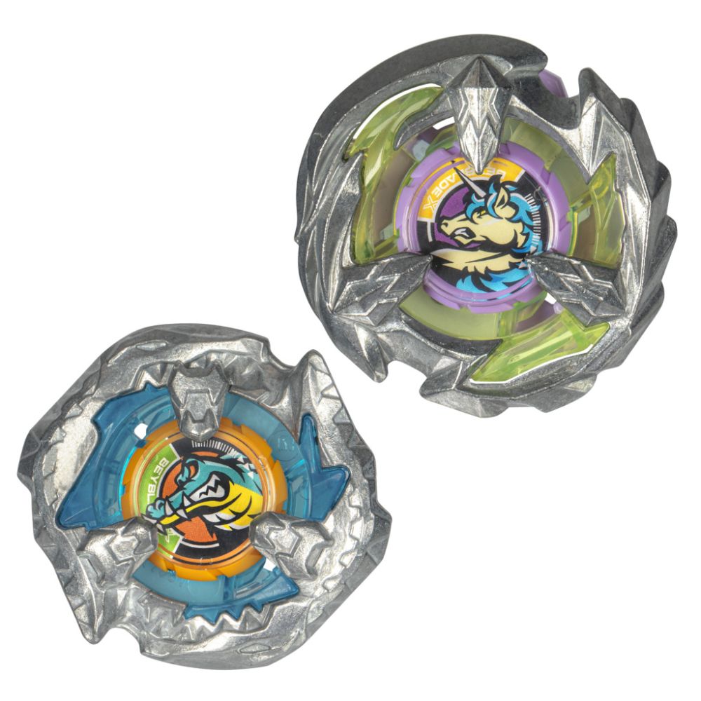 Set 2 jucarii spinner, Beyblade X, Bite Croc 3-60LF si Sting Unicorn 4-60P, G0199