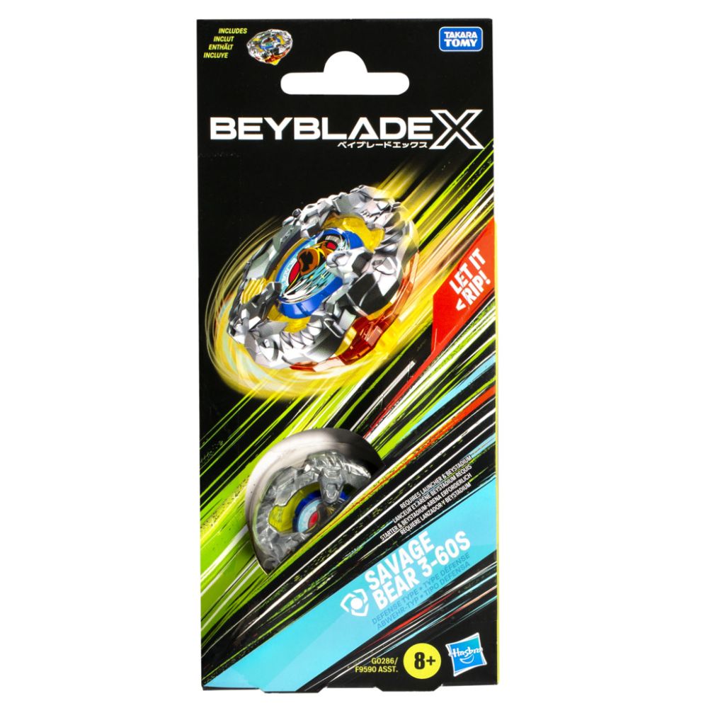 Jucarie spinner, Beyblade X, Savege Bear 3-60S, G0286