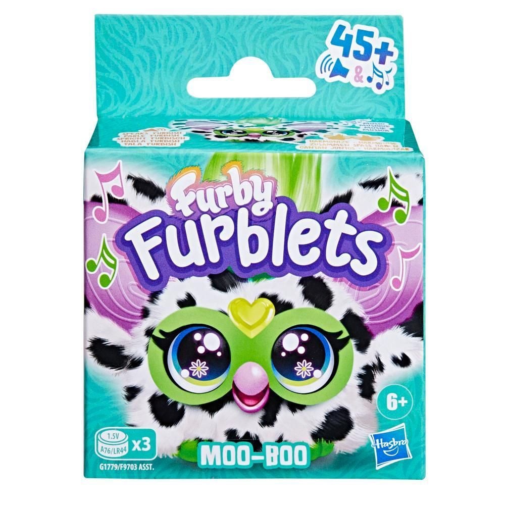 Jucarie de plus interactiva, Furby Furblets, Moo-Boo, G1779
