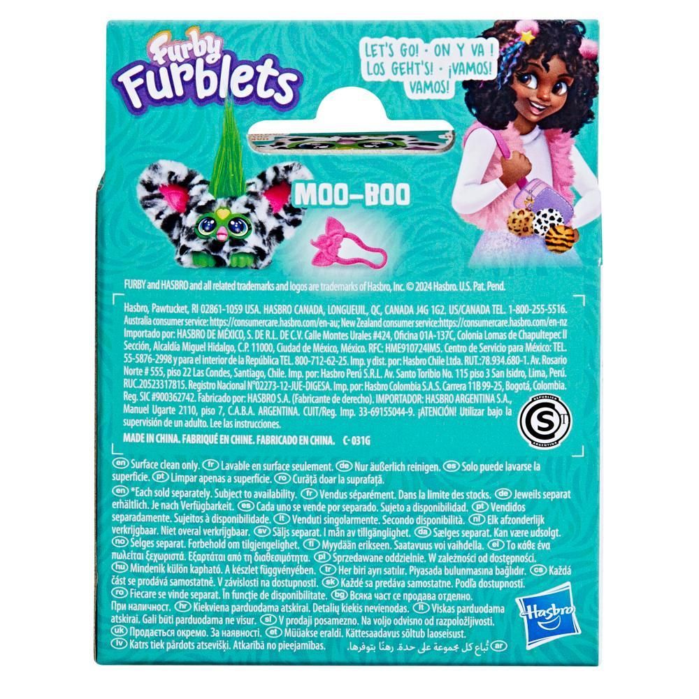 Jucarie de plus interactiva, Furby Furblets, Moo-Boo, G1779